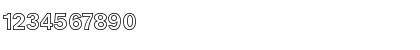 Download Arezzo-Outline Bold Font Numeric Preview