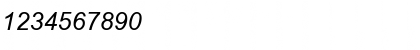 Download Arial Cyr Italic Font Numeric Preview
