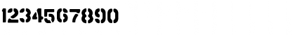 Download ArmyStyleA Regular Font Numeric Preview