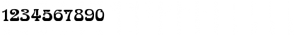 Download ArnoldBoecklinCIrilica Regular Font Numeric Preview