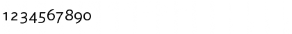 Download BlissCapsLight Regular Font Numeric Preview