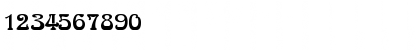 Download Arnold Becker Regular Font Numeric Preview