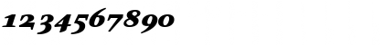 Download Artemius SN Black Italic Font Numeric Preview