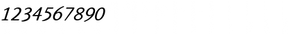 Download ArtemiusSans TT Regular Italic Font Numeric Preview