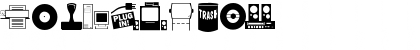 Download ArtsyParts Din1. Regular Font Numeric Preview