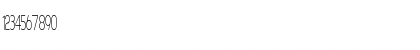 Download Asenine Super Thin Regular Font Numeric Preview