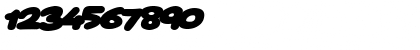 Download Toon Balloon Italic Font Numeric Preview