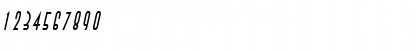 Download Asia Thin Italic Font Numeric Preview