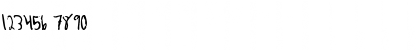 Download Asian Girl Regular Font Numeric Preview