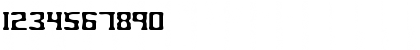 Download Aspartame BRK Regular Font Numeric Preview