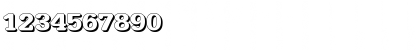 Download AstridBeckerShadowE Bold Font Numeric Preview