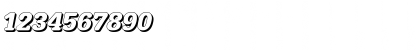 Download AstridBeckerShadowW BoldItalic Font Numeric Preview
