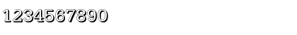 Download AstridBeckerShadowW Regular Font Numeric Preview