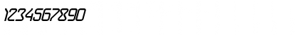 Download AstroLight Oblique Regular Font Numeric Preview