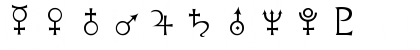 Download PR Astro ical Font Numeric Preview