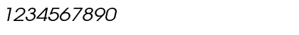 Download AtillaWide Italic Font Numeric Preview