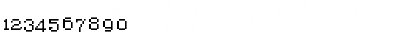 Download AtlantisTextCaps Regular Font Numeric Preview