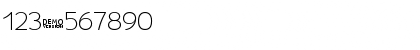 Download Umba Soft SC Thin Demo Font Numeric Preview