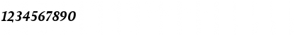 Download AtmaSerifLF-BoldItalicQC Regular Font Numeric Preview