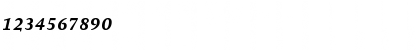 Download AtmaSerifTF-BoldItalicMC Regular Font Numeric Preview