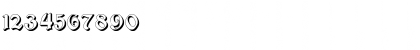 Download Augusta Shadow Regular Font Numeric Preview