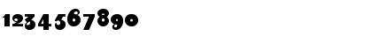 Download AugustBlack Regular Font Numeric Preview