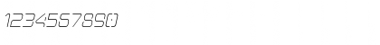 Download Aunchanted Thin Oblique Regular Font Numeric Preview