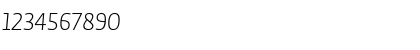 Download Auto 1 Light Italic LF Font Numeric Preview