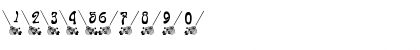 Download Autumn Chore Regular Font Numeric Preview