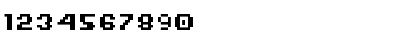 Download AuX DotBitC Xtra Bold Regular Font Numeric Preview