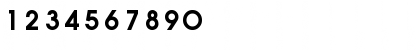 Download AuxinDemiBold Regular Font Numeric Preview