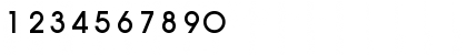 Download AuxinMedium Regular Font Numeric Preview