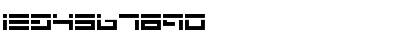 Download Avenger Laser Regular Font Numeric Preview