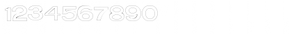 Download AverageOutline Regular Font Numeric Preview