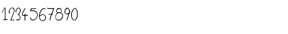 Download Wilson Hand Regular Font Numeric Preview