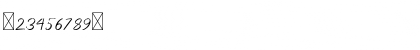 Download Wonder Scribble Regular Font Numeric Preview