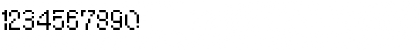 Download WWareTypeB Regular Font Numeric Preview