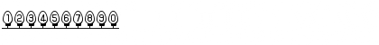 Download Xmas Fairy Lights Regular Font Numeric Preview