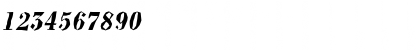 Download a_BodoniNovaBrk BoldItalic Font Numeric Preview