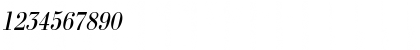 Download a_BodoniNovaNr Italic Font Numeric Preview