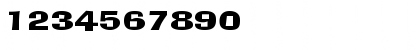 Download BloxExtended Regular Font Numeric Preview