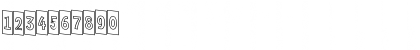Download a_FrudgerCmOtlDn Regular Font Numeric Preview