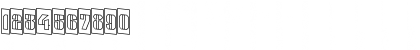 Download a_GladeCmOtlDn Regular Font Numeric Preview