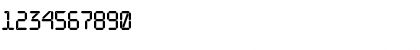 Download a_LCDNova Regular Font Numeric Preview