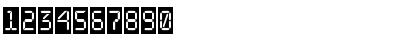 Download a_LCDNovaCm Regular Font Numeric Preview