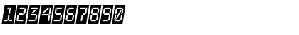 Download a_LCDNovaCmObl Regular Font Numeric Preview