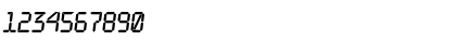 Download a_LCDNovaObl Regular Font Numeric Preview