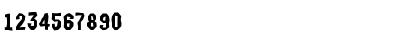 Download a_MeccanoBrk Regular Font Numeric Preview