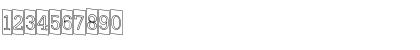 Download a_NoterCmOtlDn Regular Font Numeric Preview