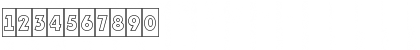 Download a_PlakatCmOtl Regular Font Numeric Preview
